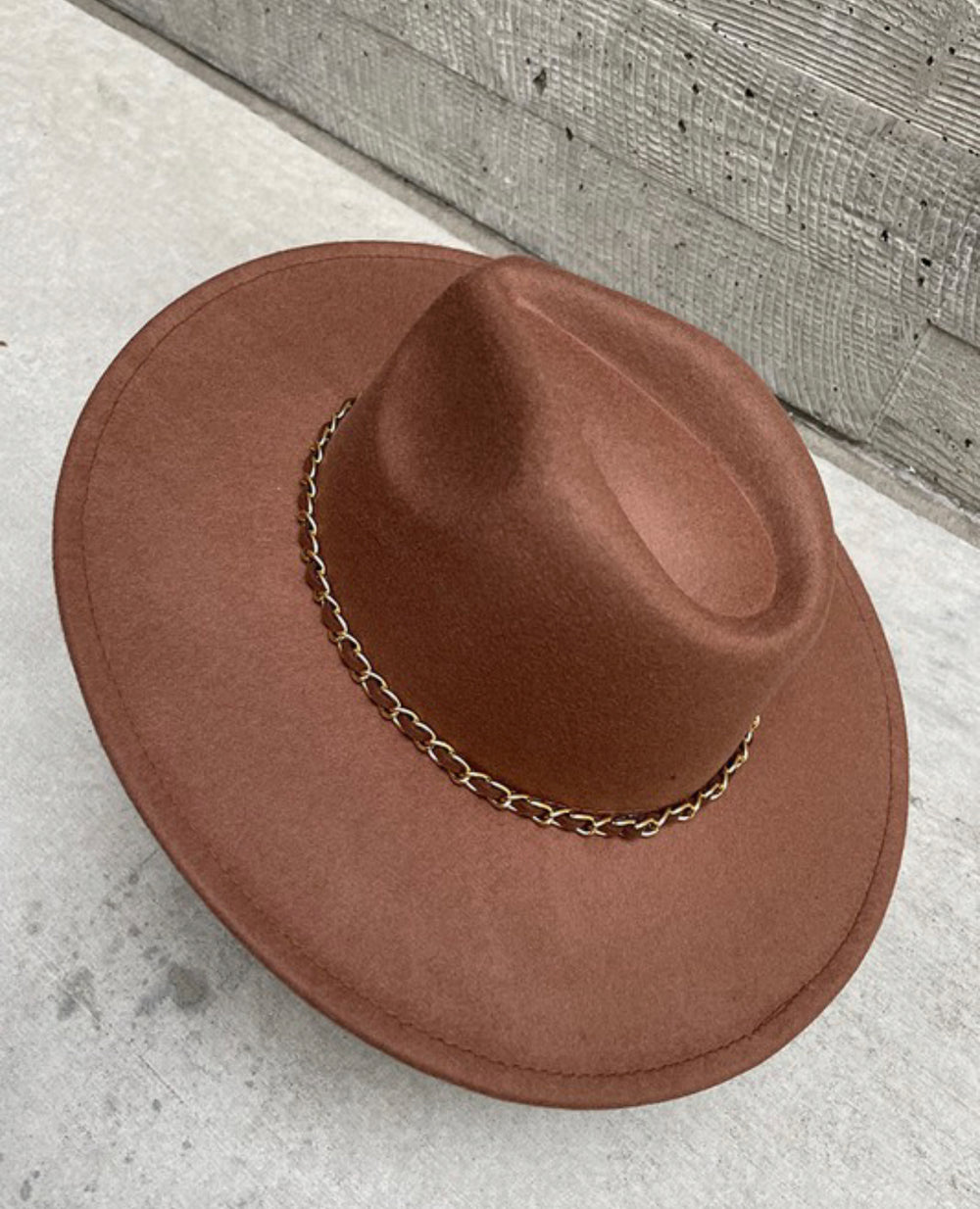 Chain Fedora CHOCOLATE