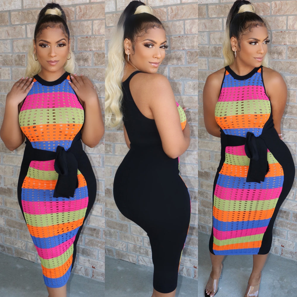 Caribana Midi Dress Black