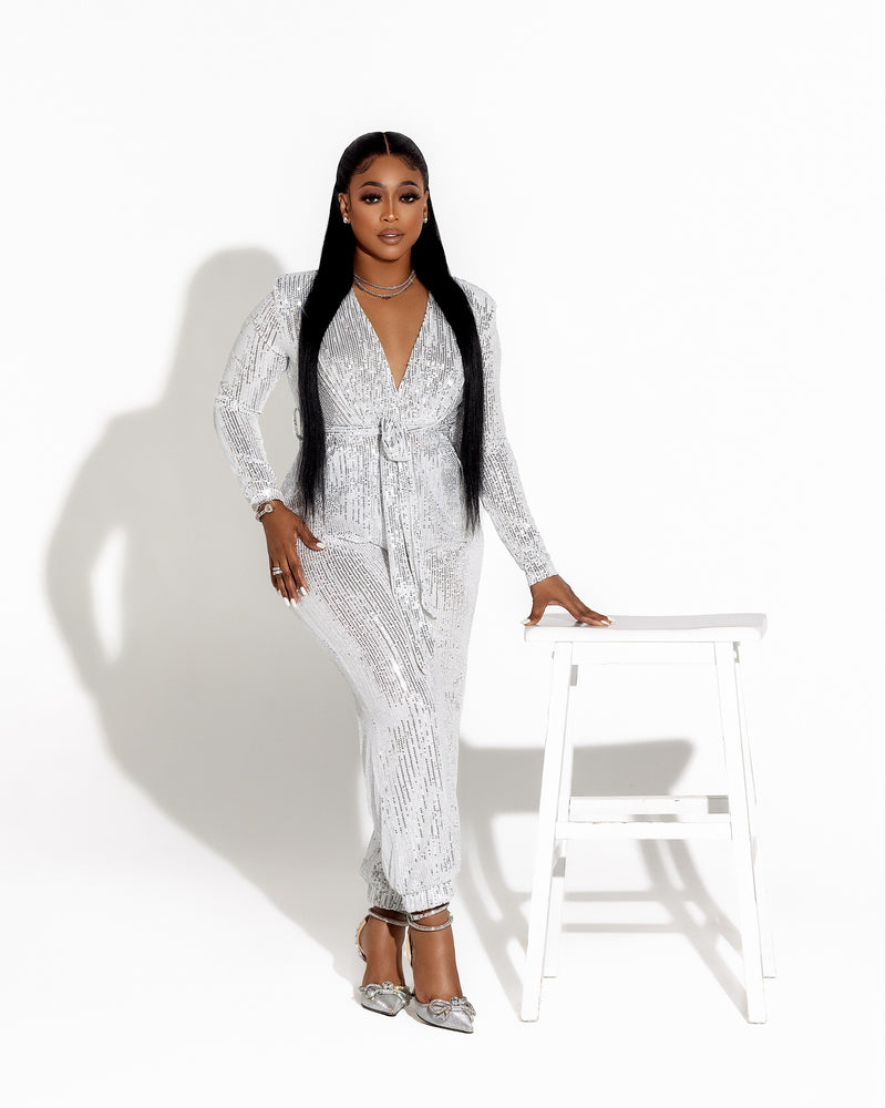 
                  
                    Disco Sequin Jumpsuit
                  
                