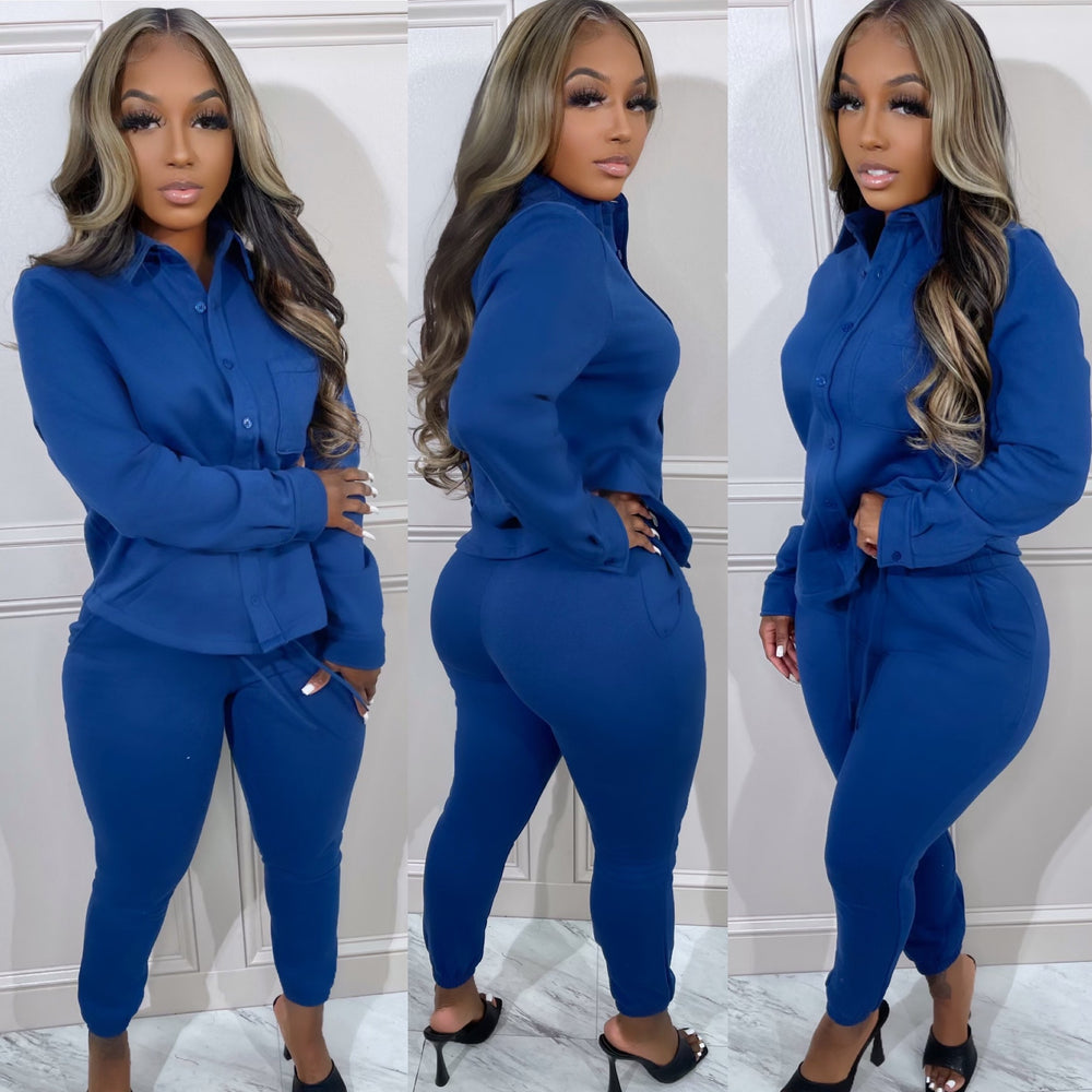 Comfort Jogger Set Blue
