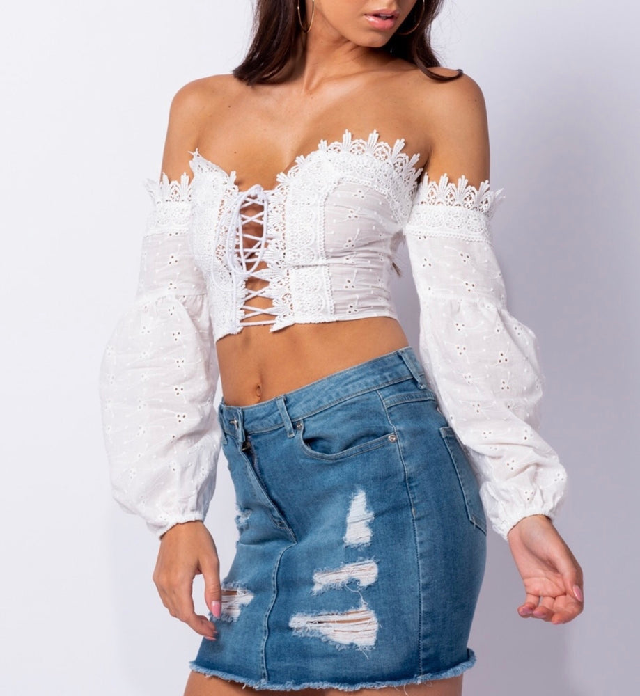 
                  
                    Vintage Crochet Crop Top
                  
                