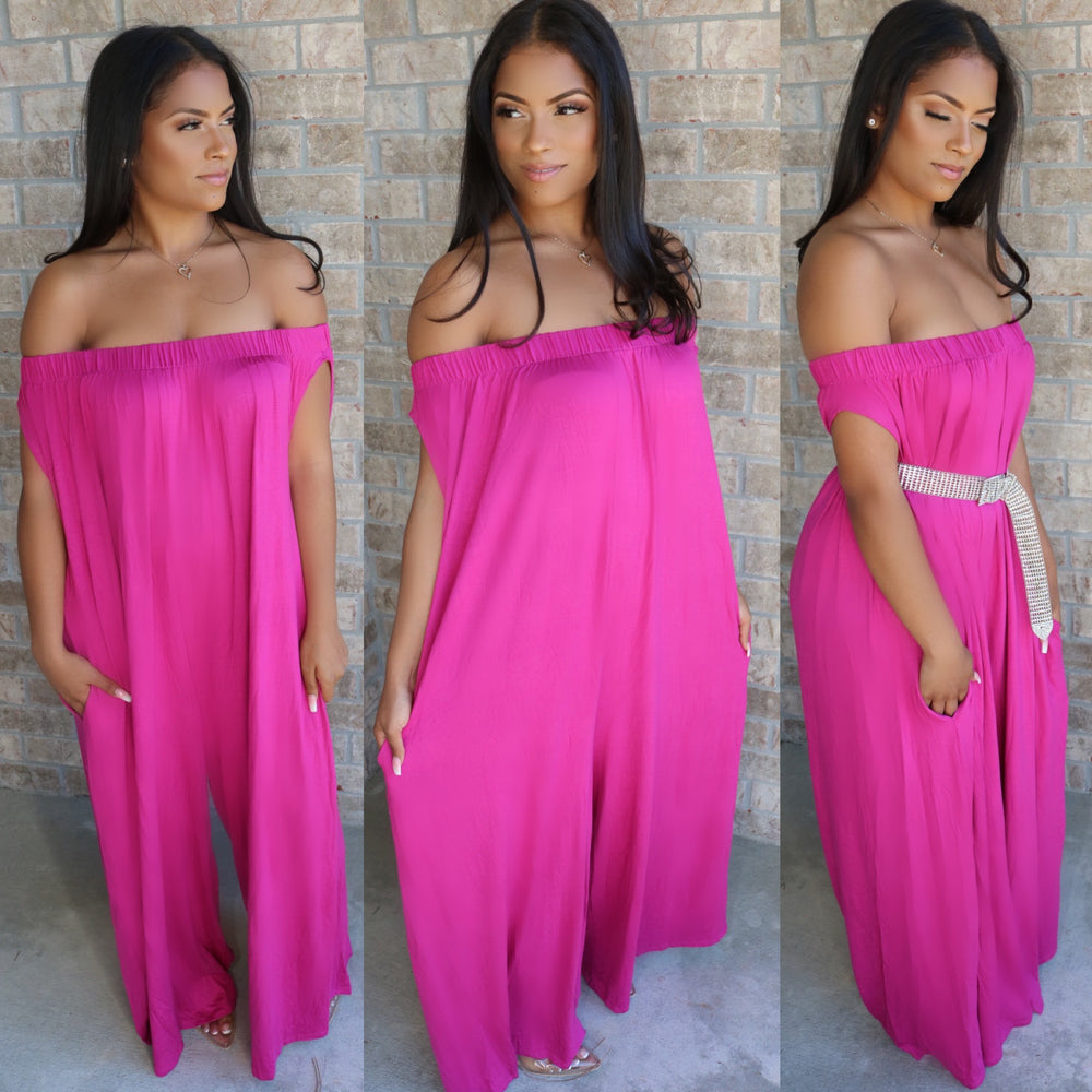 Boardwalk Jumpsuit Magenta
